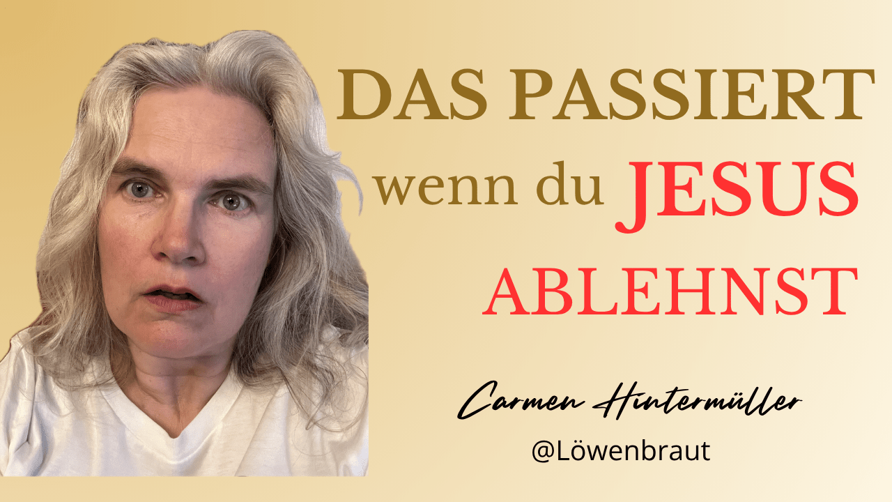 Frau auf dem Bild mit nachdenklichem Ausdruck, die über die Entscheidung nachdenkt, Jesus Christus anzunehmen oder abzulehnen, mit biblischem Thema über ewige Konsequenzen.