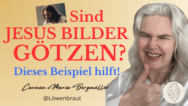 Carmen Bergmüller spricht in einem Video über Jesusbilder und die Frage, wie religiöse Darstellungen das Gottesbild beeinflussen können und wie dies aus biblischer Perspektive einzuordnen ist.