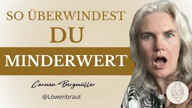 Minderwertigkeitsgefühle überwinden – Carmen Bergmüller Carmen Bergmüller im Vlog-Titelbild zum Thema "Minderwertigkeitsgefühle überwinden – was Gott wirklich über dich sagt"